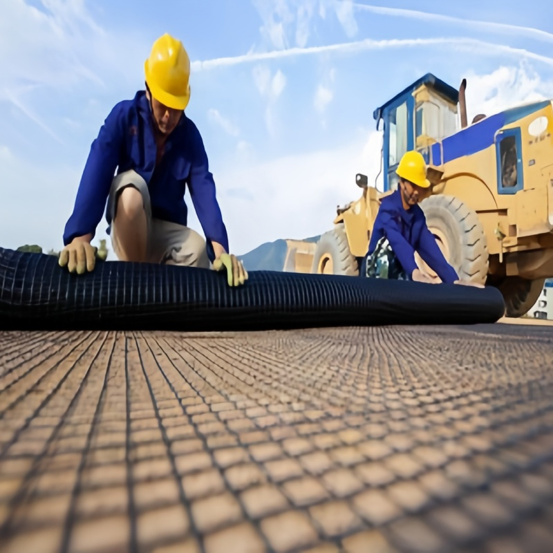 Fiberglass Geogrid for Pavement Whitening
