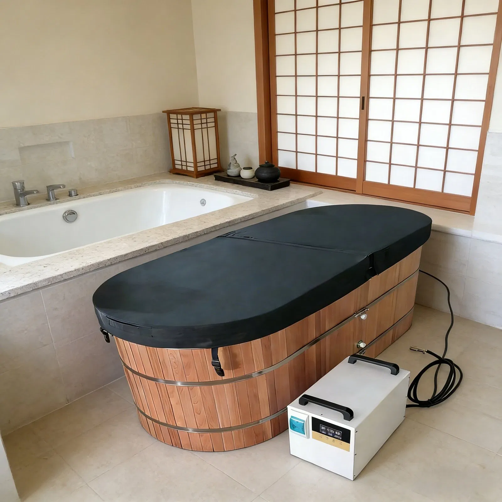 Ванна для ледяных ванн Boda Factory, черная, нержавеющая сталь