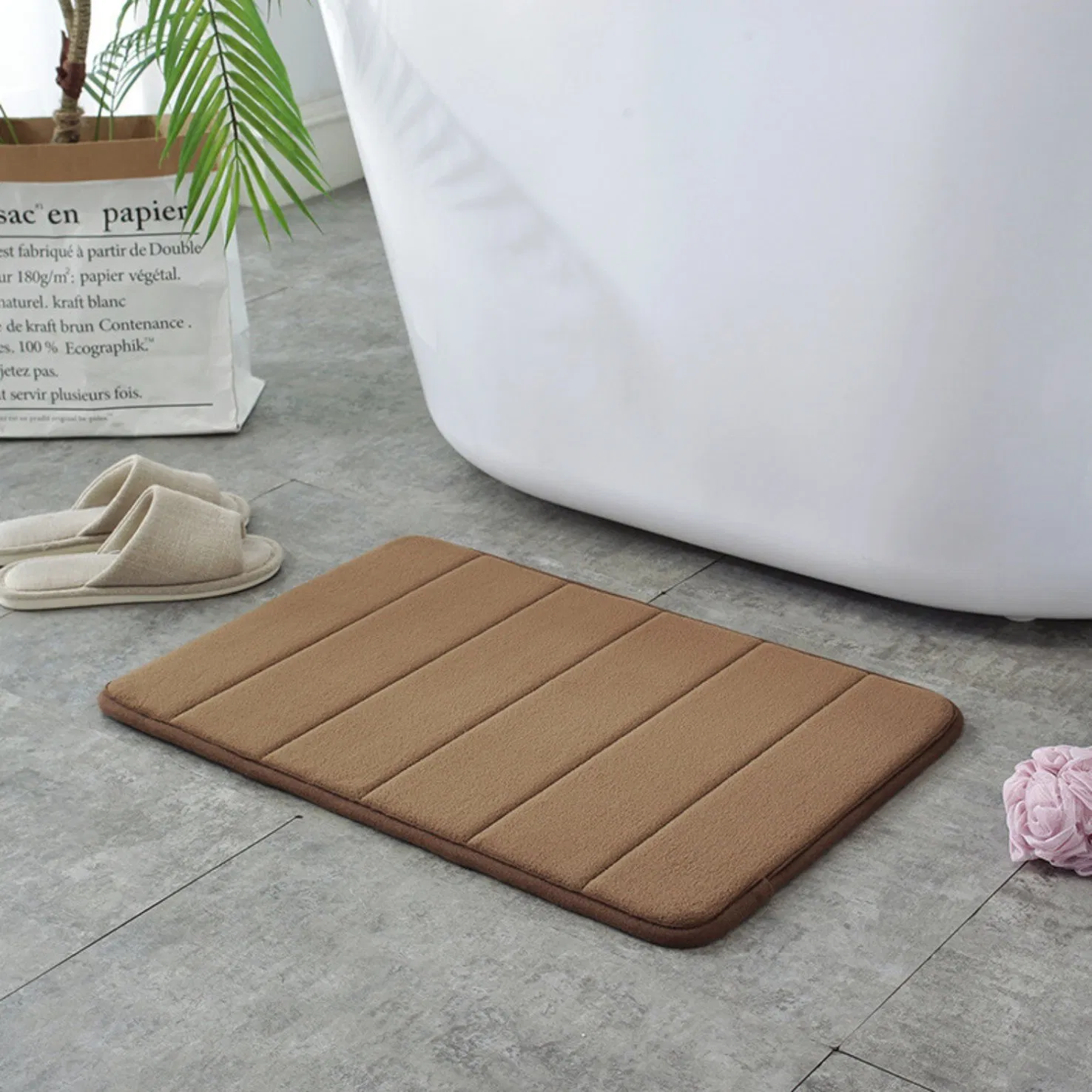 Memory Foam Absorbent Soft Mat Non-Slip Foam Door Mat Wbb26439