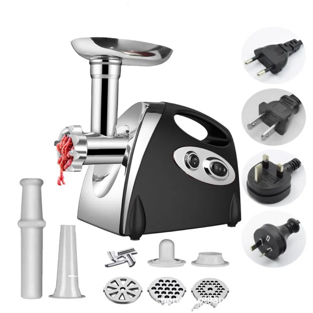 Small Commercial Household Stainless Steel Meat Grinder Electric Fresh Meat Mincer
