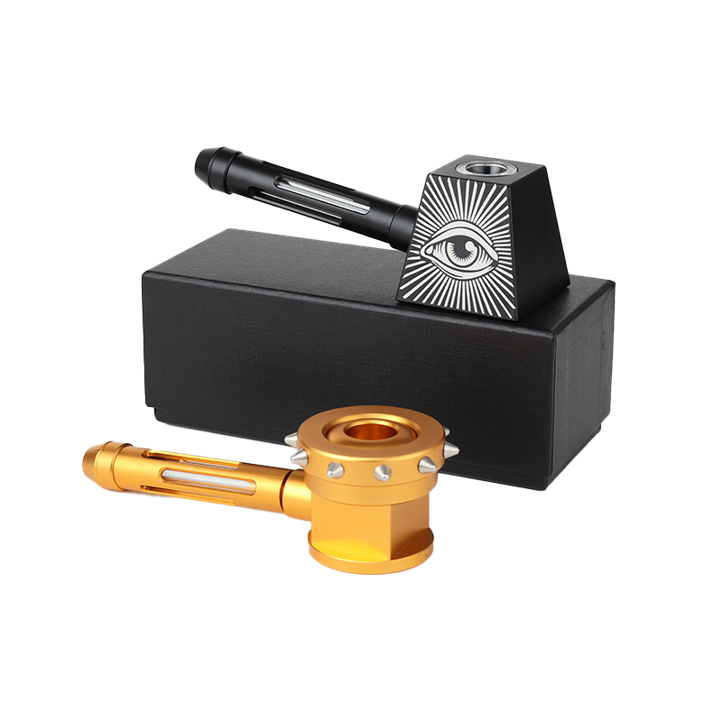 Metal Nail Hammer and Pyramid Metal Smoking Pipe Wholesale Smoker Cigarette Pipe