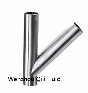 Sanitary Stainless Steel Polished Weld Clamped Female Male I-Line True Laterals Y Tee