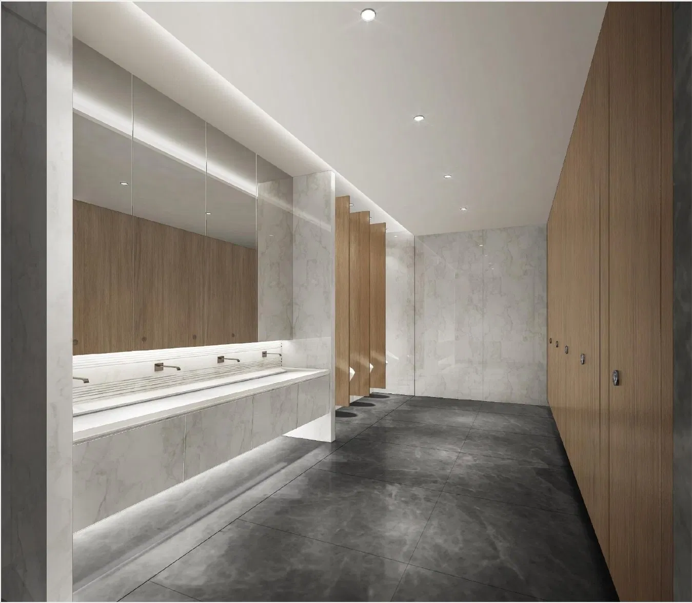 Customizable Compact Laminate Sheet with Scratch Resistance and Smooth Finish for Restroom Dividers