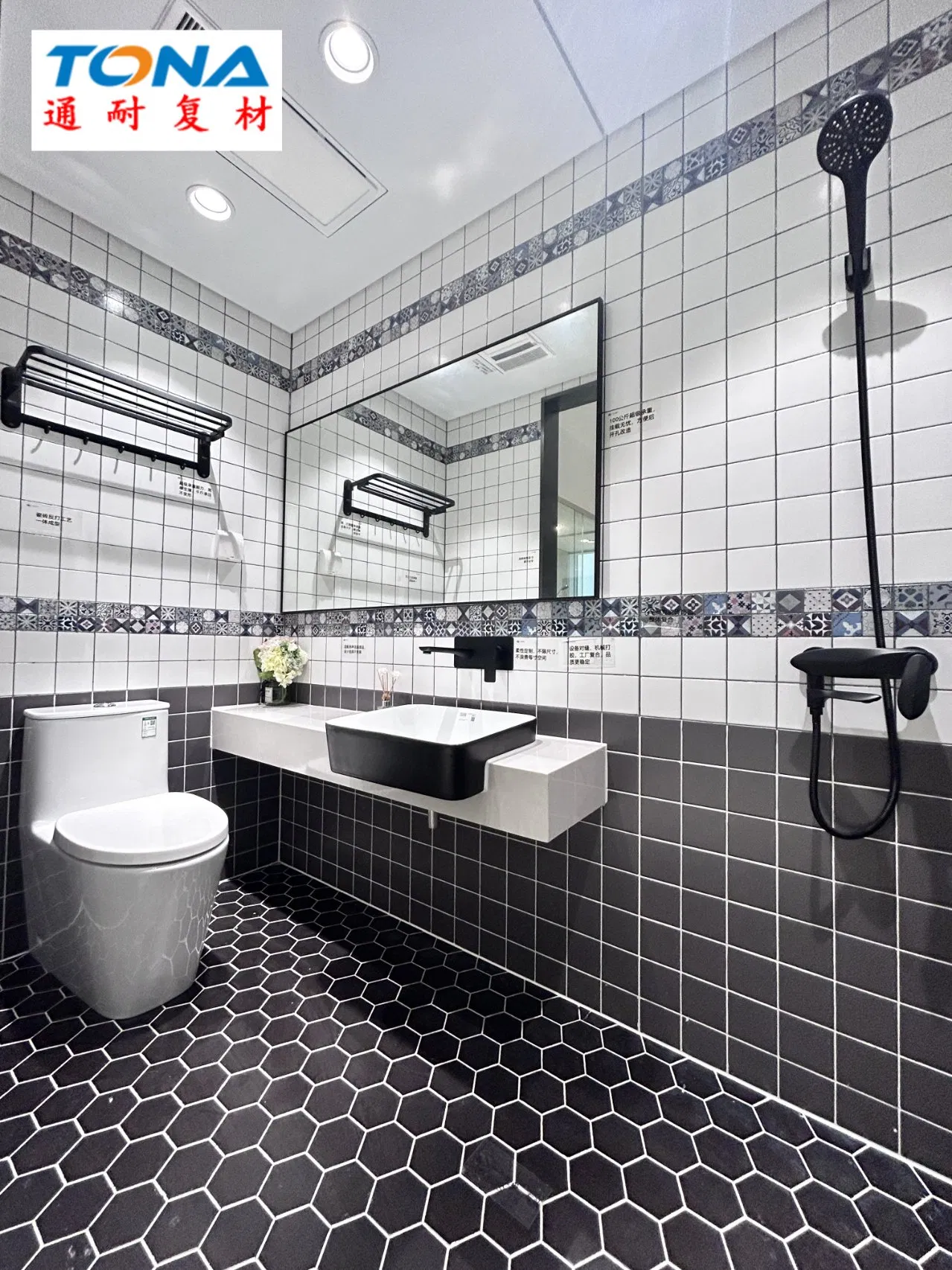 Accessories Prefabricated Furniture Complete Set Waterproof Easy Install SMC Bathroom