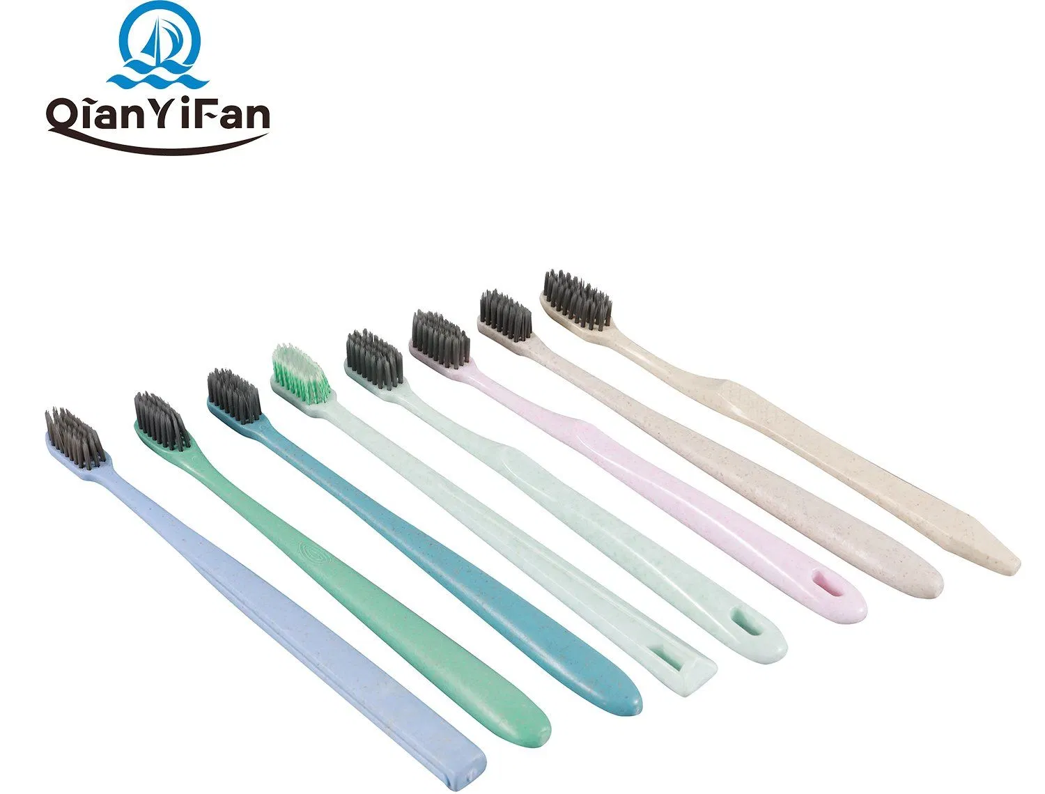 Wheat Straw Toothbrush Oral Care Toothbrush Household Toothbrush Toothbrush Comfortable Grip Toothbrush Travel Hotel Resort Disposable Toothbrush Eco-Friendly