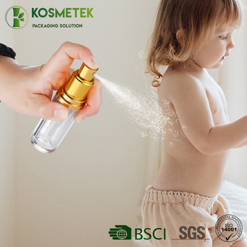 Mini Travel Plastic Powder Spray Pump Sprayer Head Dispensing Bottle