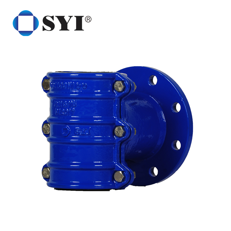 Syi Factory Directly Sale Ductile Iron Tapping Saddle with Ss Band Strapped for Di/Steel Pipe
