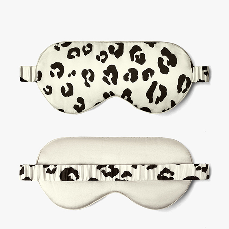 Black Weighted Mulberry Silk Sleep Mask