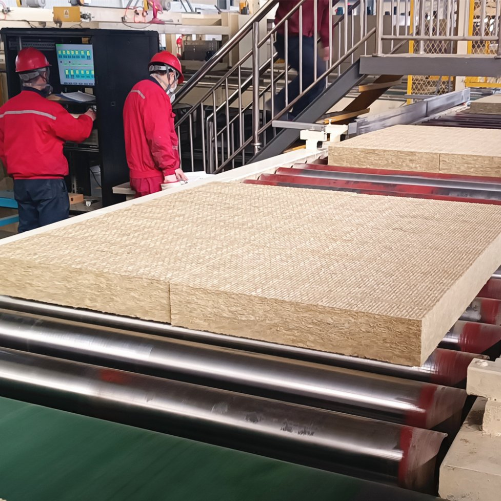 200kg/M3 Soundproofing Rock Wool ISO Certificate Board Heat Absorbing Rock Wool Lana De Roca Building Materials
