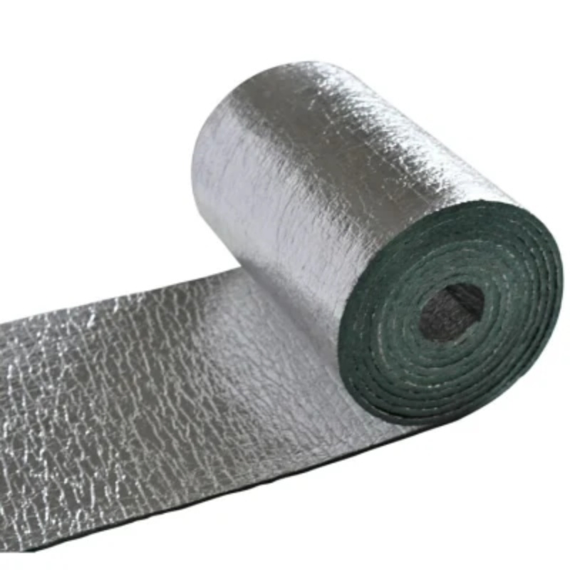 Double Sided Aluminum-Foil Green PE Foam for Tube Insulation