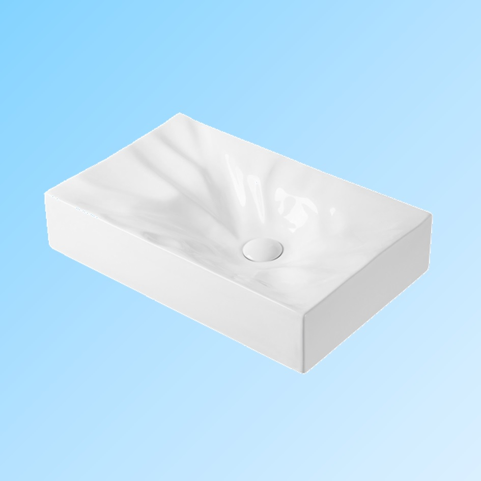 Квадратная раковина для ванной, керамическая, белая