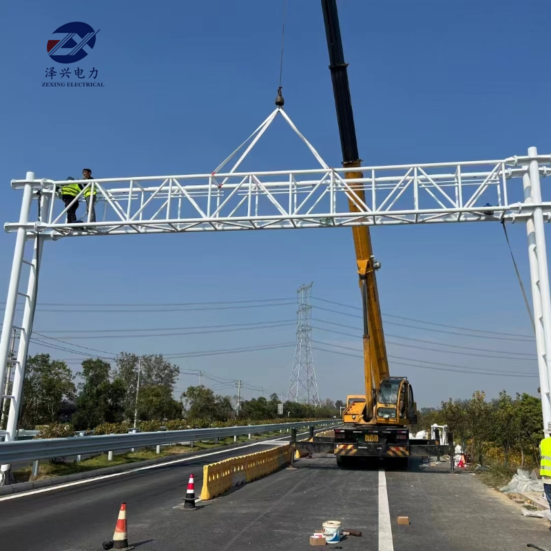 Durable Traffic Gantry for Signage and Surveillance Systems