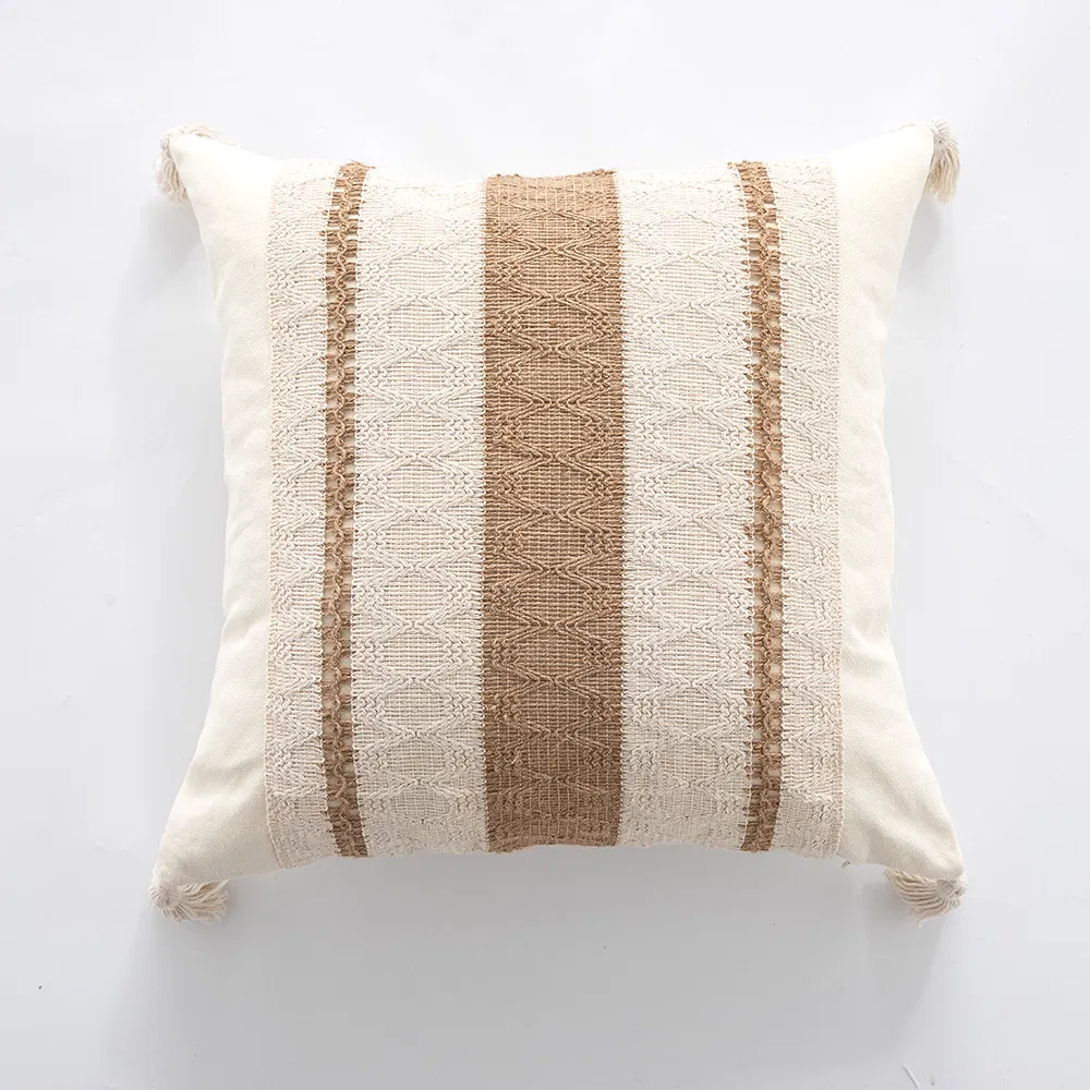 Boho Throw Soft Farmhouse Decorative Pillowcases Covers with Tassels Pillow Case Customized