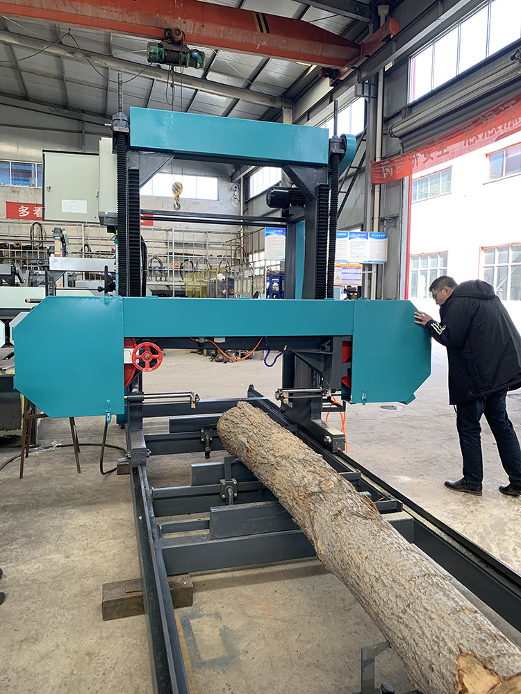 Ленточная пилорама козловая для распиловки бревен