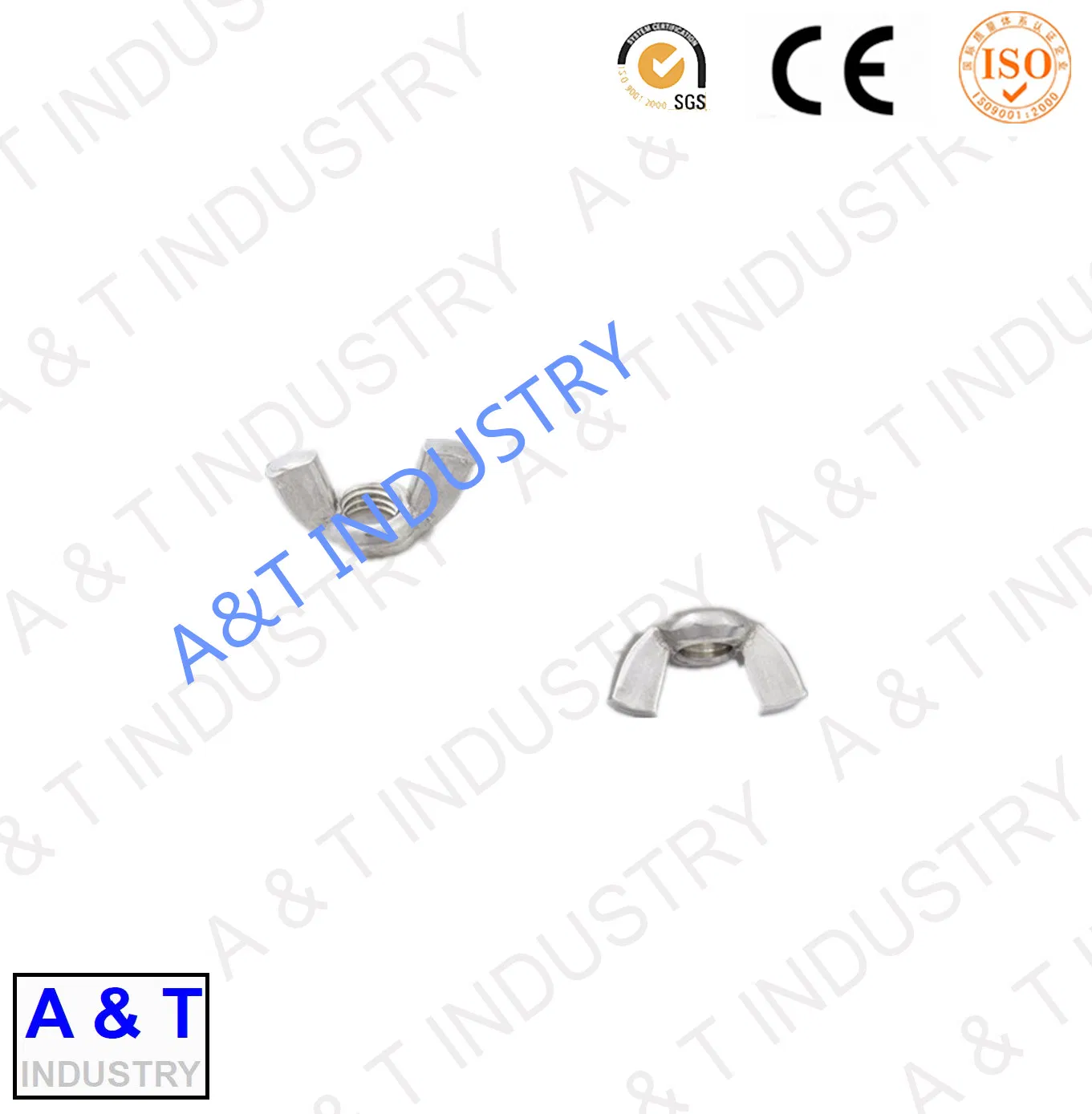 Hot Sale Zinc Plated Carbon Steel Wing Nut with Eye Bolt