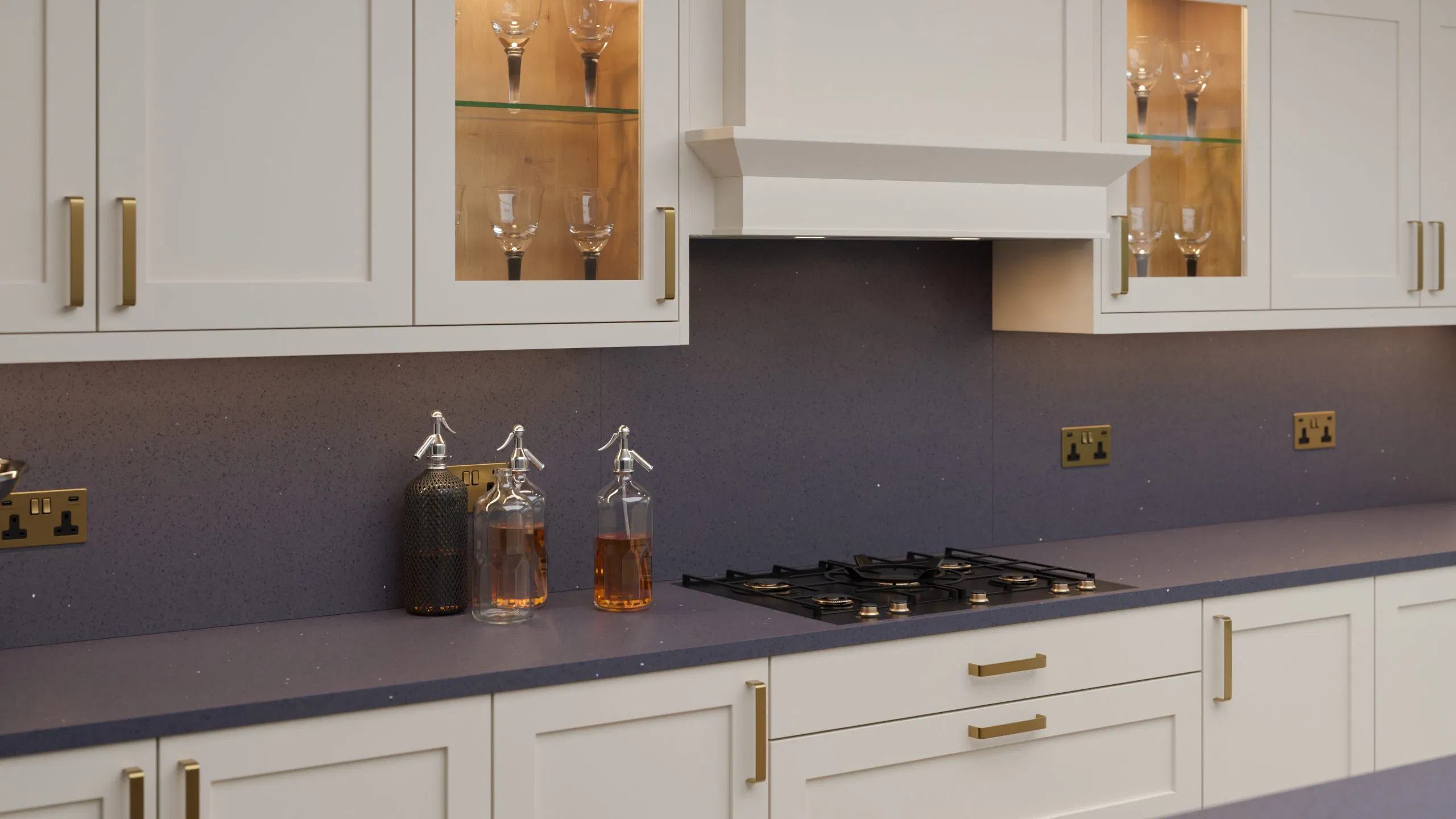 Quartz Countertop Grey Sparkle Sparkling Gray Quartz - Prefab Countertops
