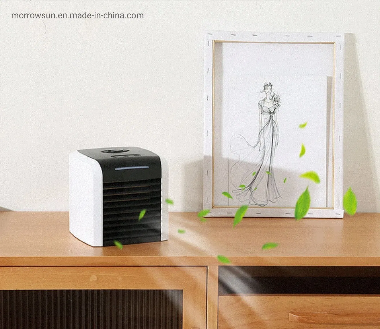 Muliti-Functional Cordless Portable Mist Spray Air Cooler Mini Air Conditioner with LED Seven Color and Pm2.5 Filter Paper