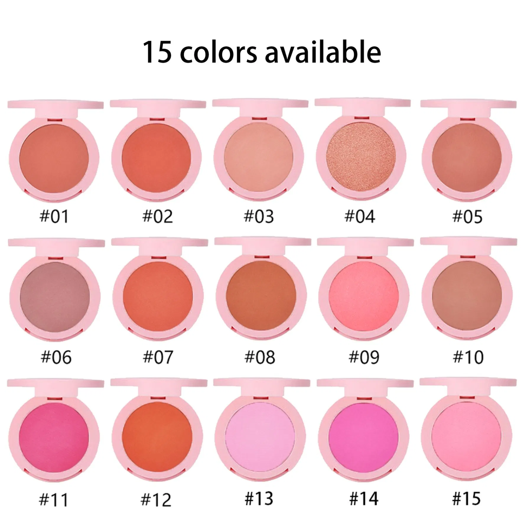 Wholesale Custom Vegan Blush Single Face Cheek Tint Orange Blush Private Label