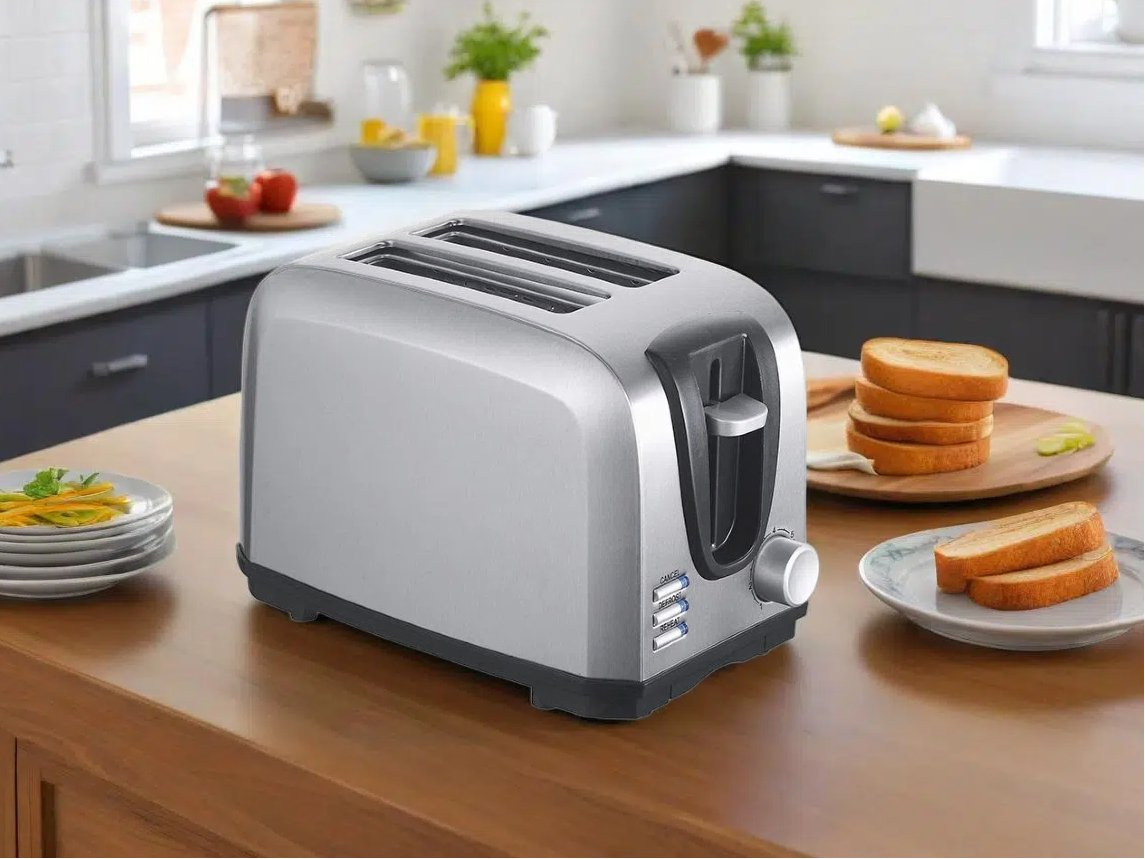 2 Slice Cool Touch Toaster with Stainless Steel Shell