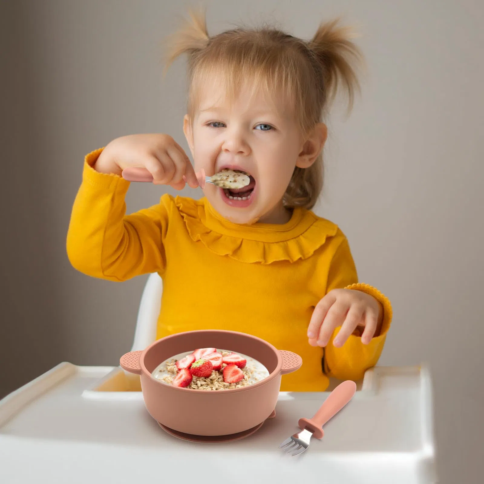 3 Pack Baby Food Bowls with Suction