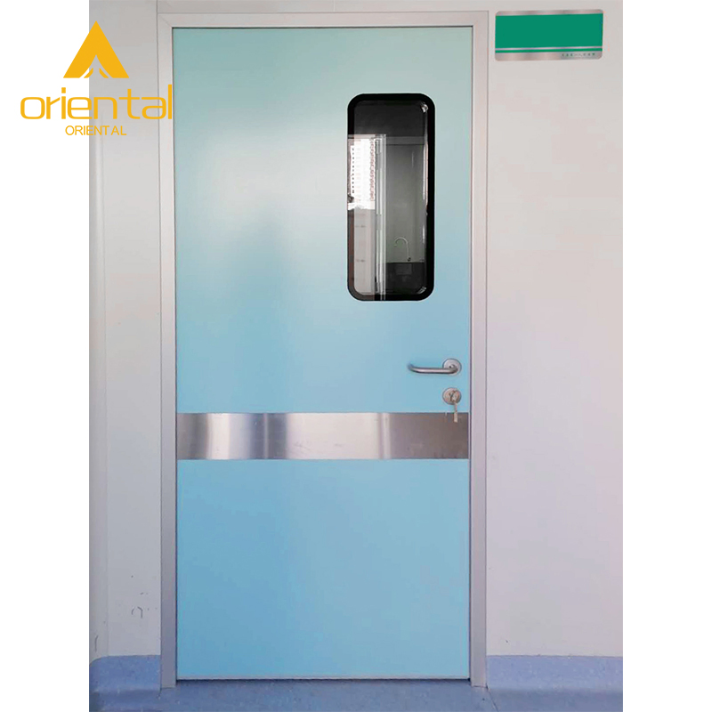 GMP Manual Medical Operation Room Hermetic Laboratory Hospital Cleanroom Swing Door for Pharmacy Hospital Lab