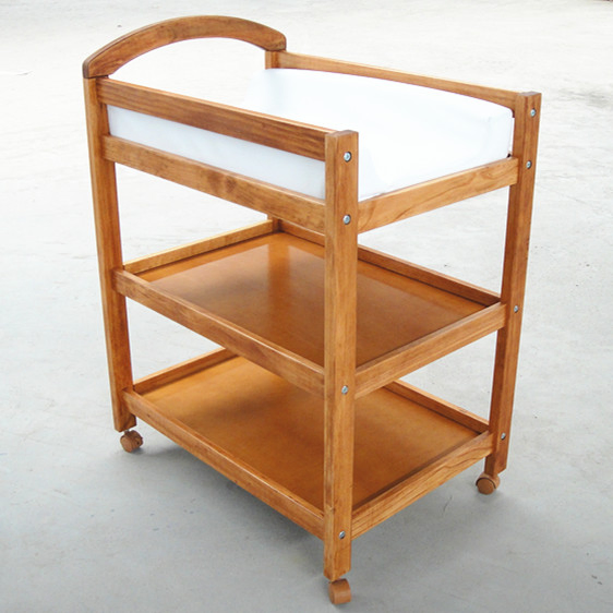 Black Friday Deals Daycare Expensive Baby Changing Table Natural Wood on Wheels