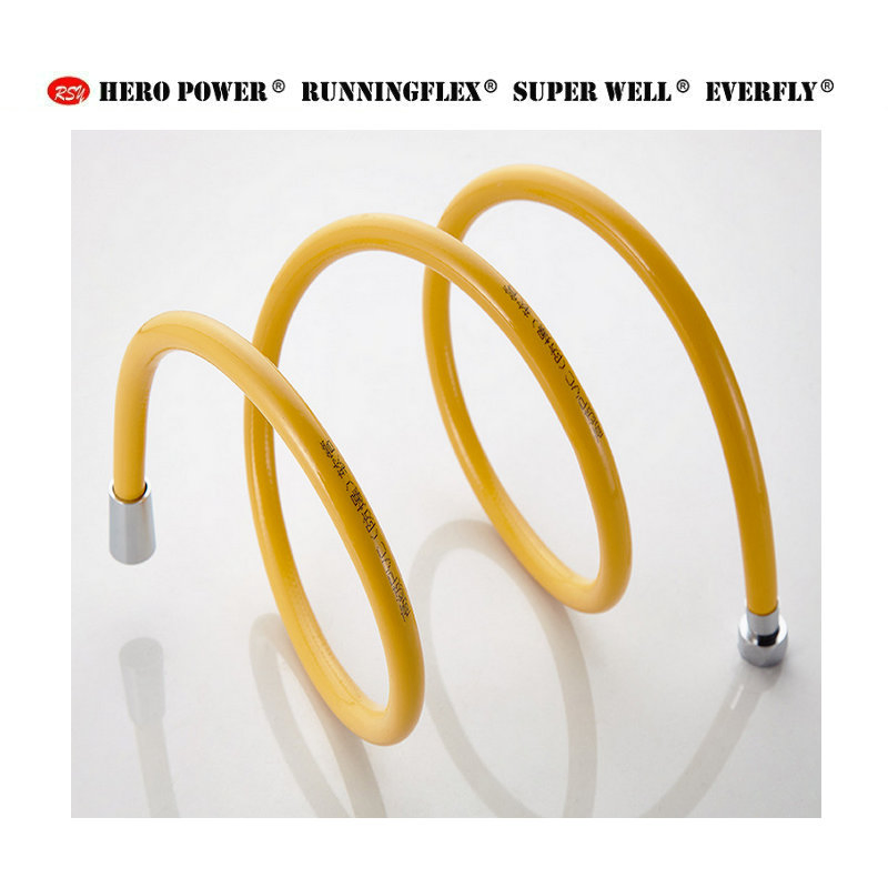 High Quality Silver Anti-Explosion PVC Shower Hose Modern Design Durable and Flexible for Bathroom Use