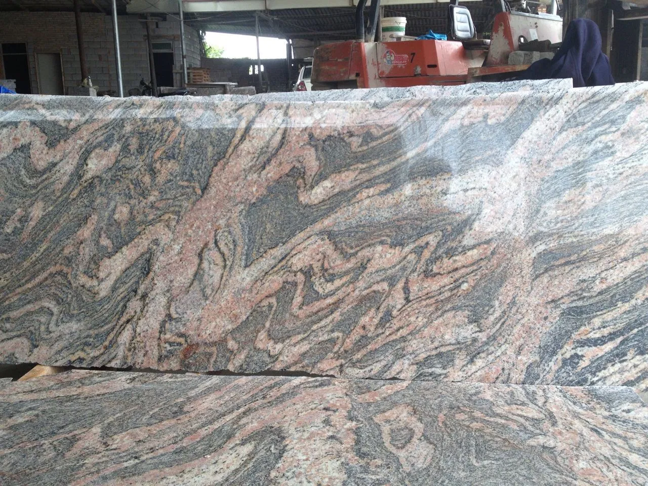 Cheap India Natural Steel Grey Granite for Countertop