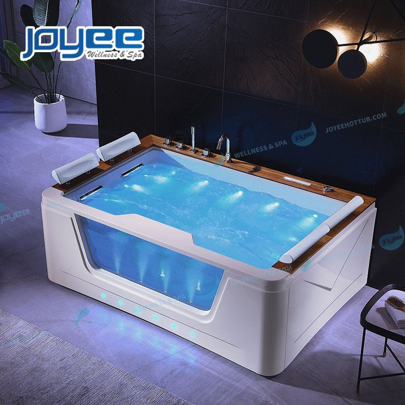 Угловая ванна на 4 персоны с LED-подсветкой и гидромассажем