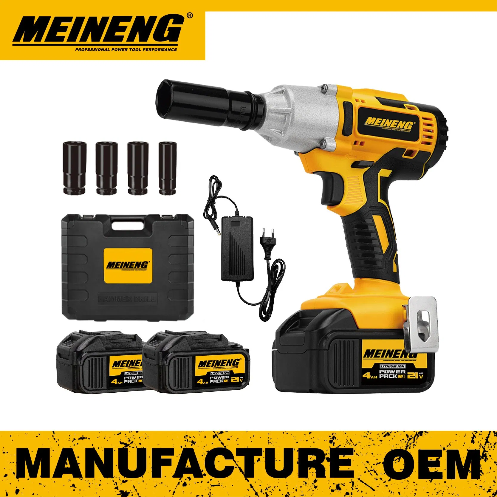 Compact and Lightweight 18V Cordless Wrench for Easy Maneuverability