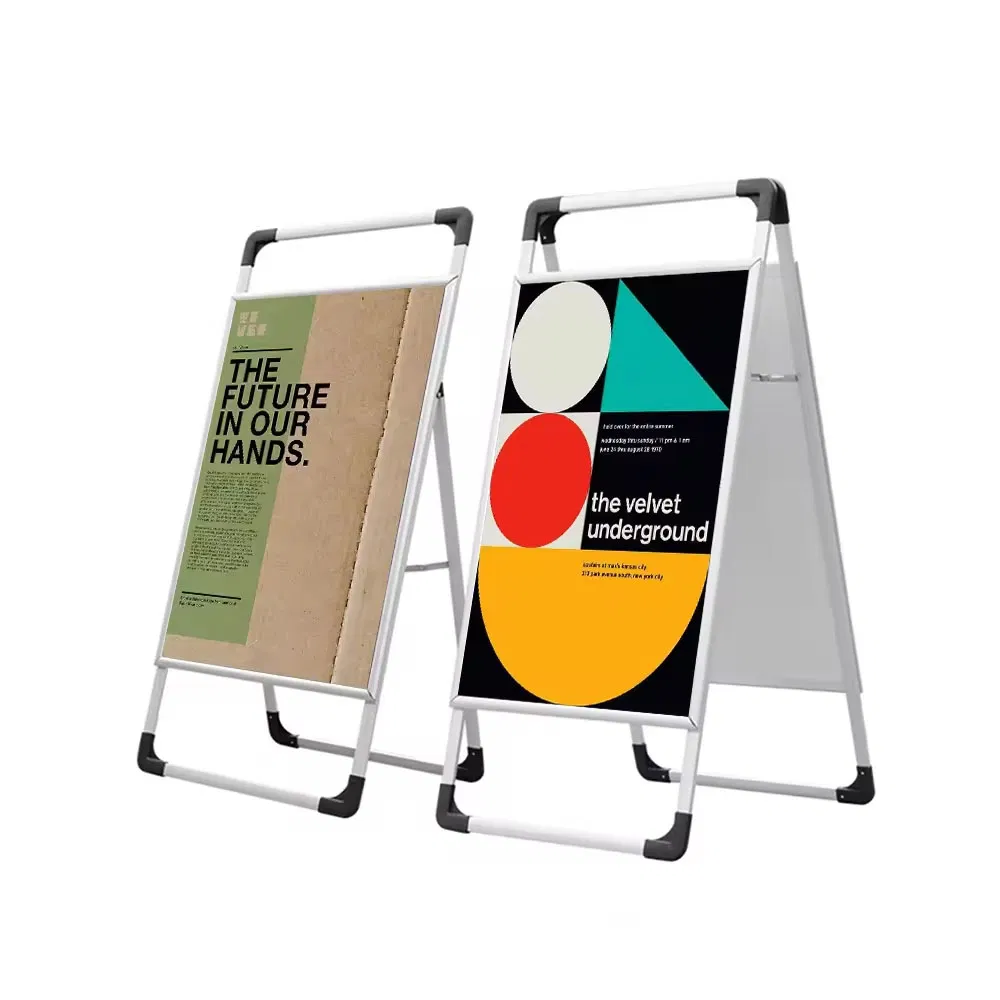 Custom cardboard display shelf rack poster stand outdoor display rack