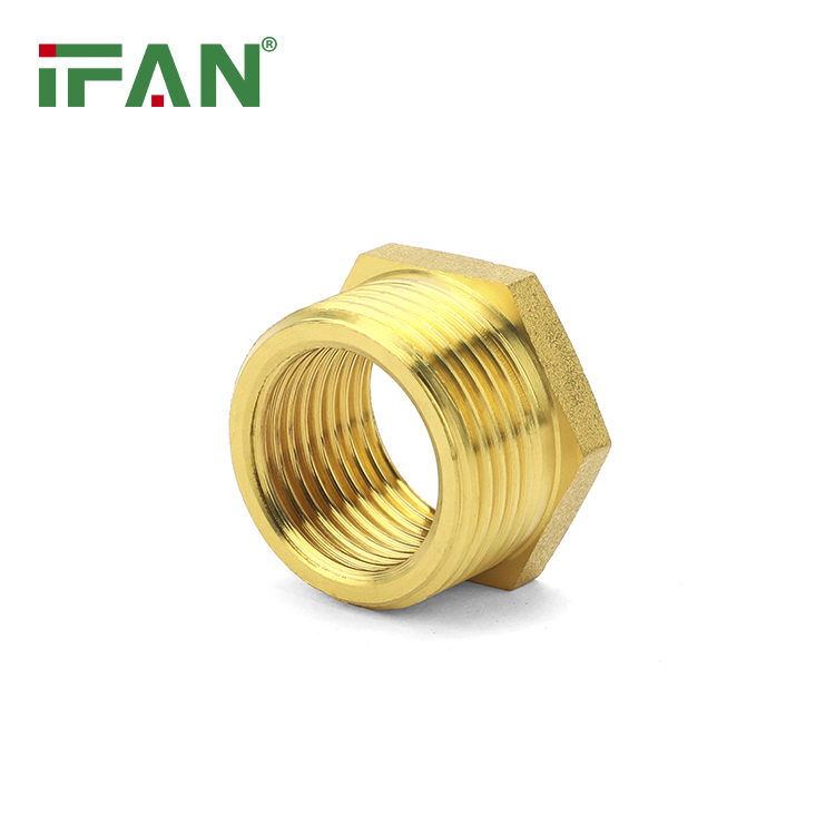 Ifan Bestseller Brass Plumbing Fittings Pn25 Thread Bush Brass Pipe Fitting 1/2''-2'' Brass Fittings