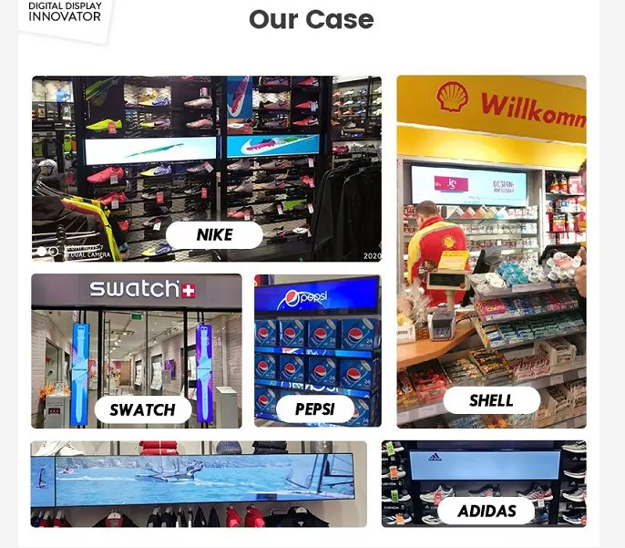 Сенсорный дисплей для супермаркета, Android, рекламный