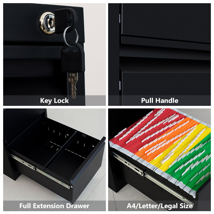 Шкаф офисный металлический для документов 4 ящика