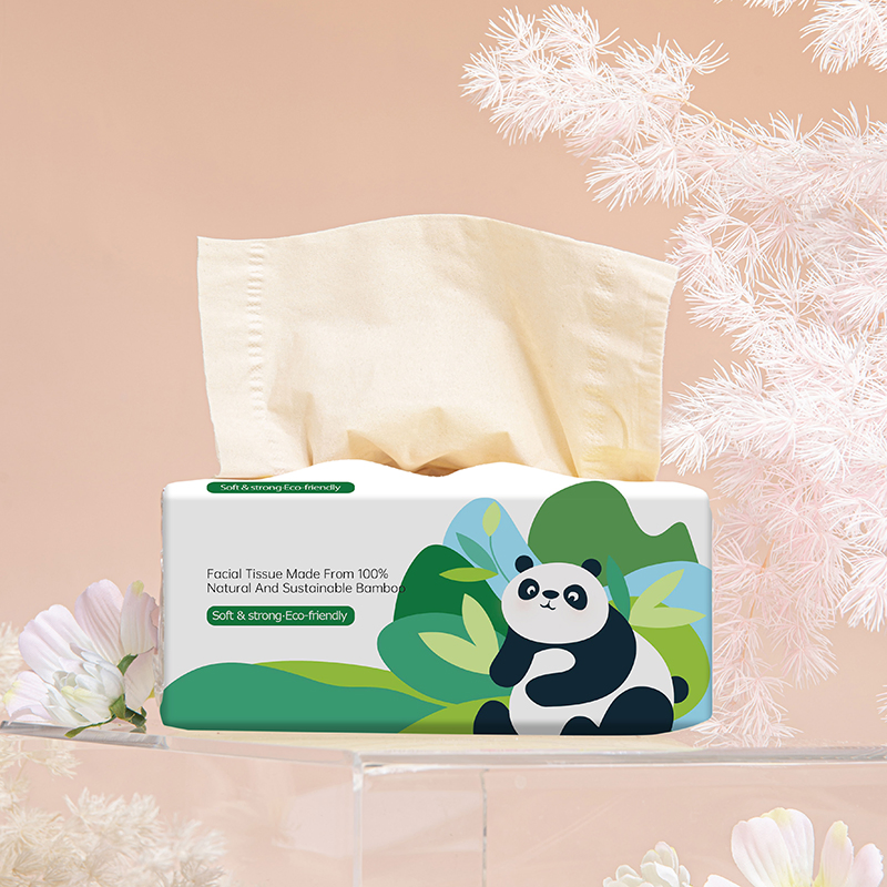 Wet Strength Technology Portable Tissues The Bamboo Fiber Facial Tissue Paper Napkin Box