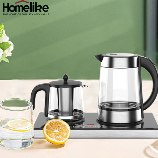Factory Tea Maker Machine Household Appliance Electric Turkey 1.7L Portable Hotel Coffee and Tea Kettle Tray Set