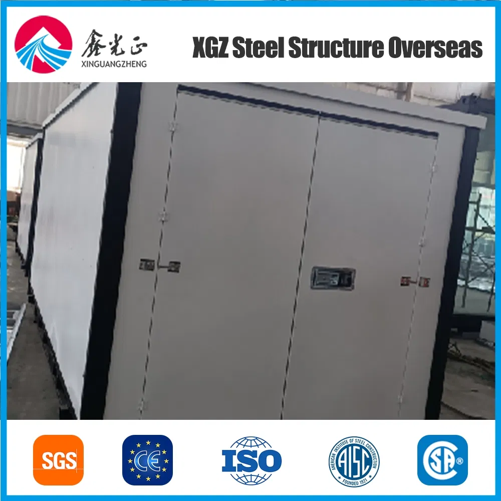 Sleek Gray Mobile Prefab House Tiny Home with Spacious Interiors