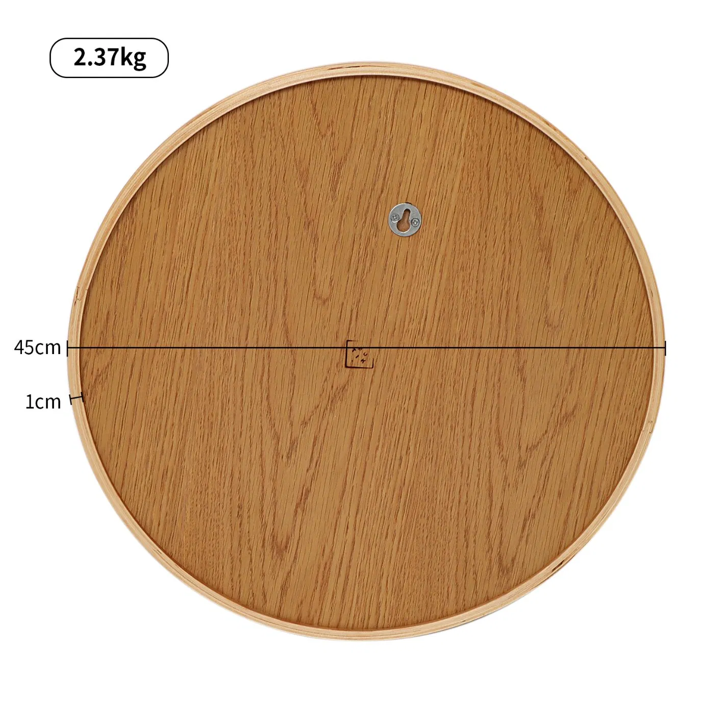 Decor Wall Round Mirrors Wooden Frame Bathroom Glass Mirror