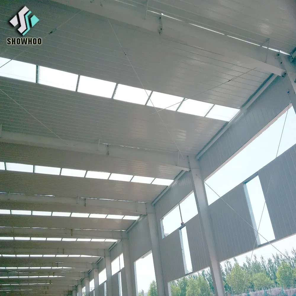 Anti-Seismic H Section Steel Column Galvanized Steel Frame Workshop Structure
