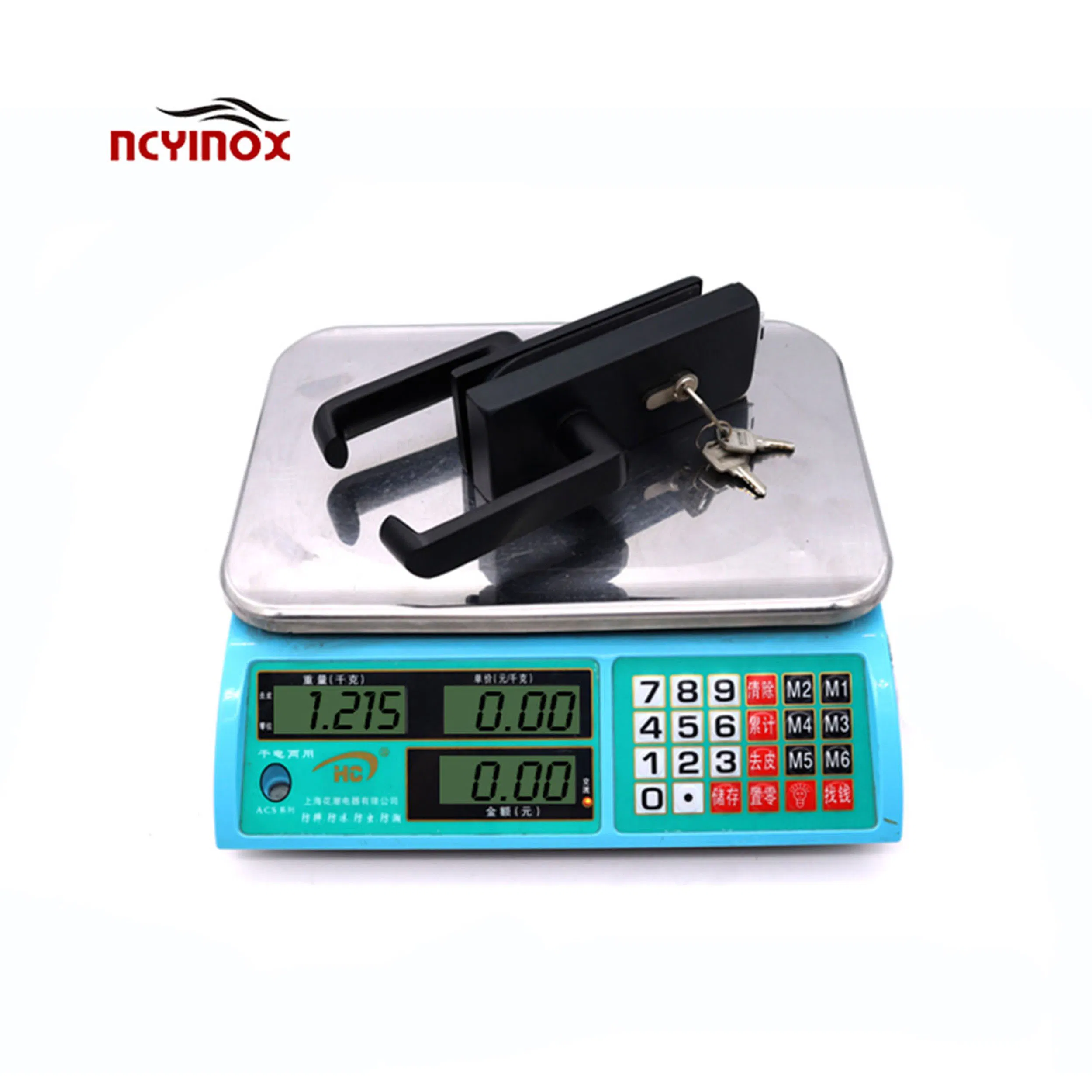 Modern Design Matte Black Glass Door Lock Secure