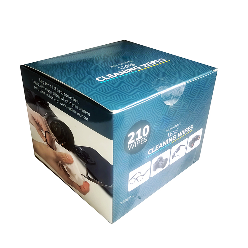 Individually Wrapped Eye Glasses Wipes 210 Pre-Moistened Lens Cleaning Eyeglass Lens Wipes