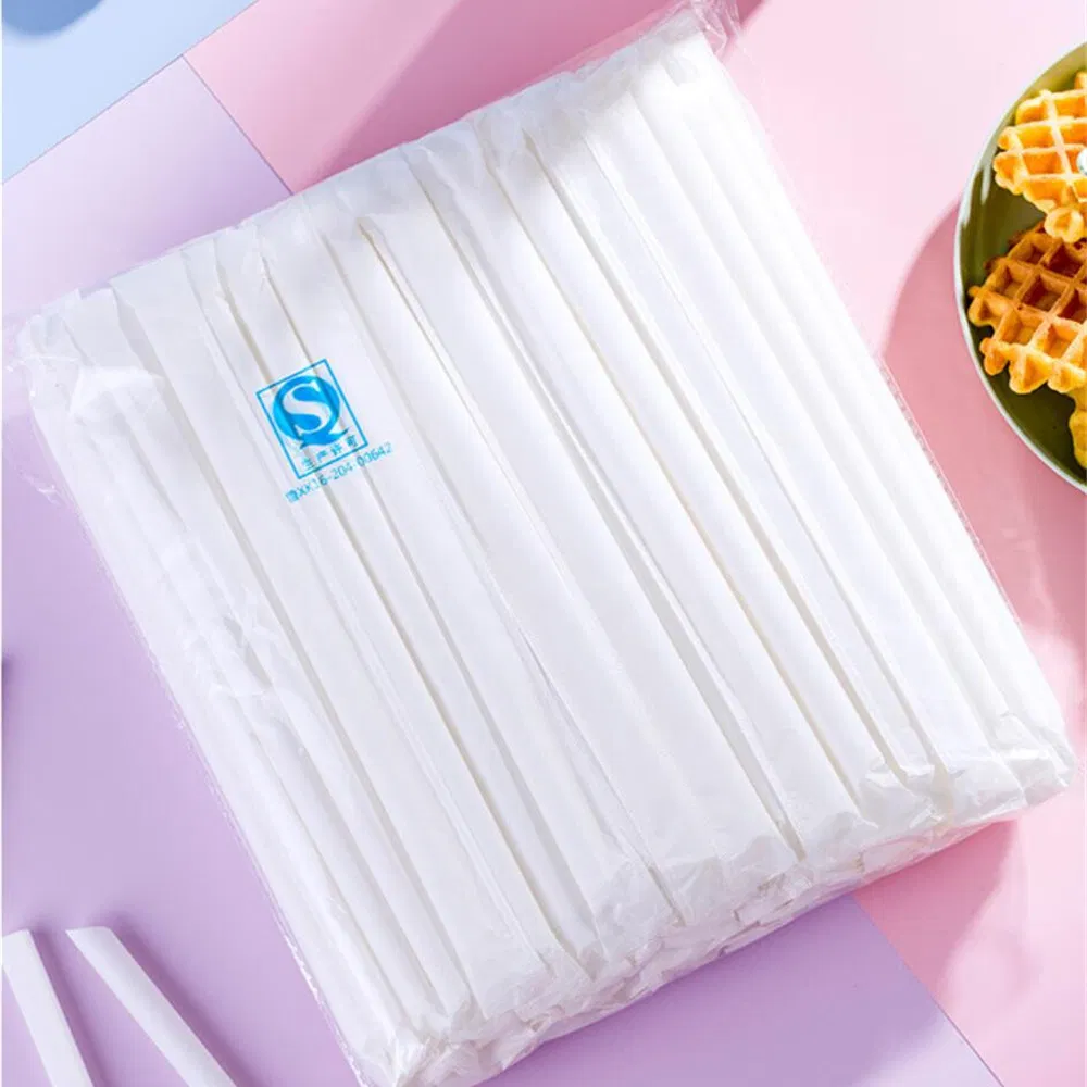 Whites Clear Plastic Plastics Wrapped Straw