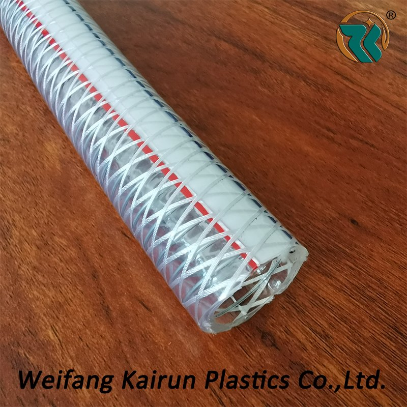 8mm-20mm PVC Fiber and Steel Wire Hose for Water Industrial Discharge