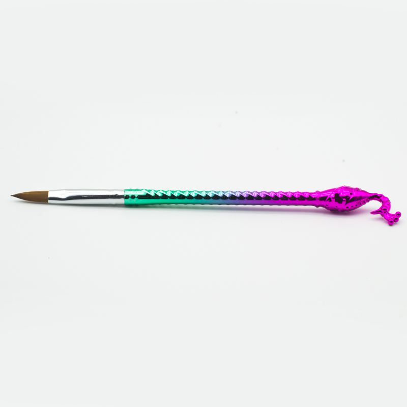 Peacock Handle 100% Kolinsky Nail Acrylic Brush