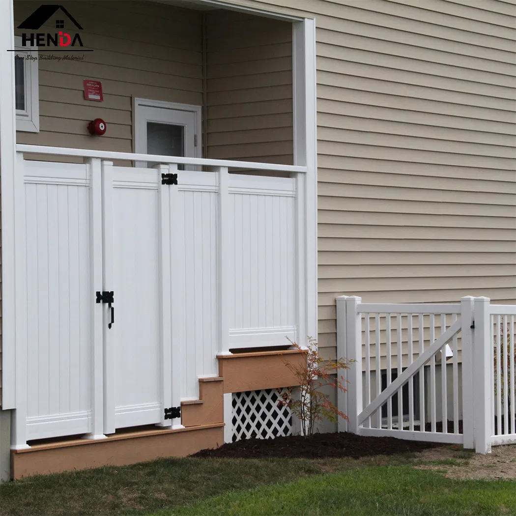 Sleek PVC Fence/Easy Lock Assembled Semi Privacy Chemical Resistant Pool Enclosure