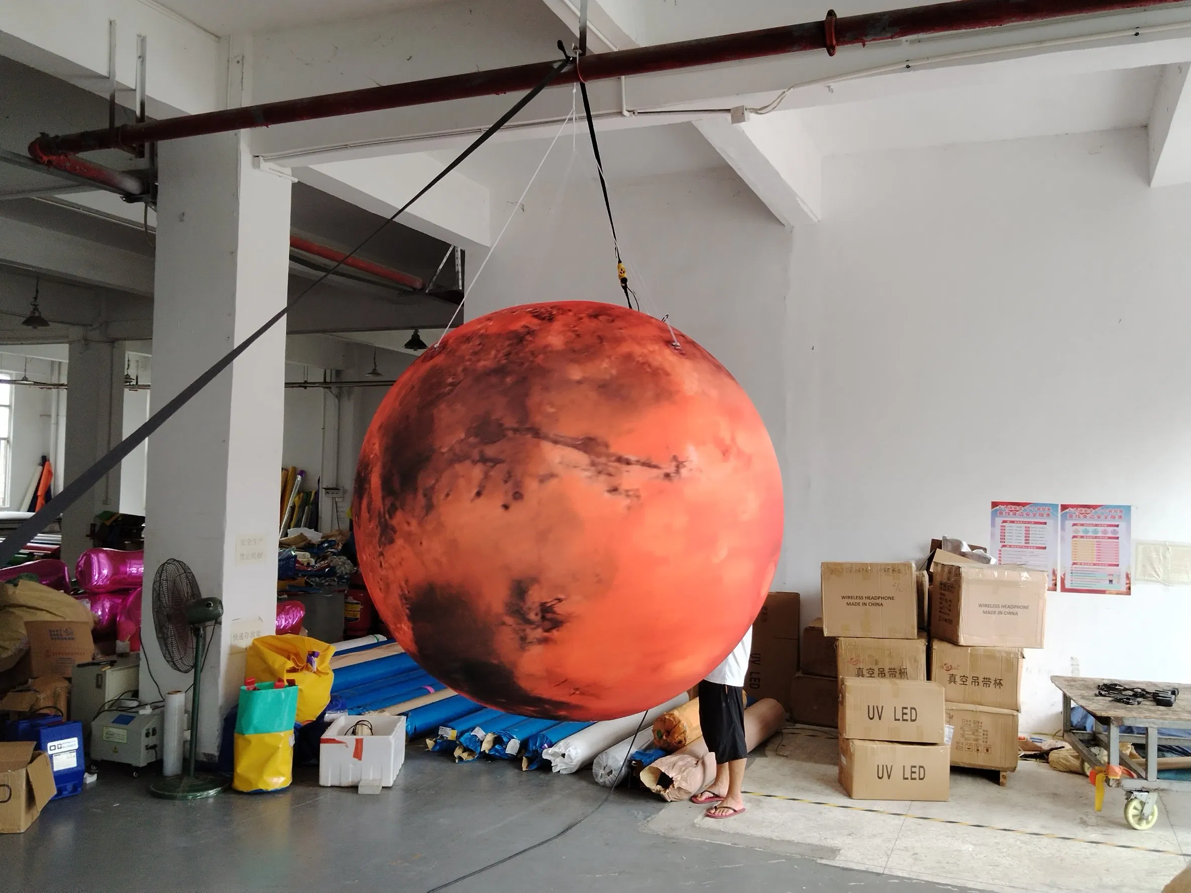 Mars-Themed Inflatable Balloon for Space Decoration