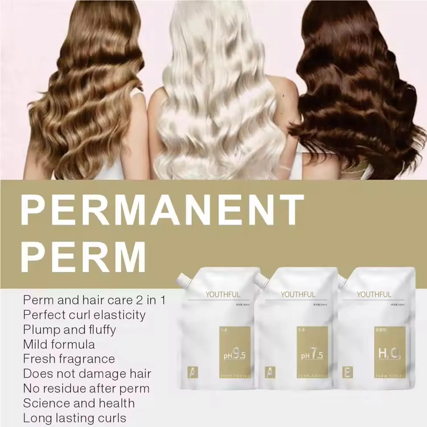 Hot Selling Long Lasting Curling Hair Perm Cream