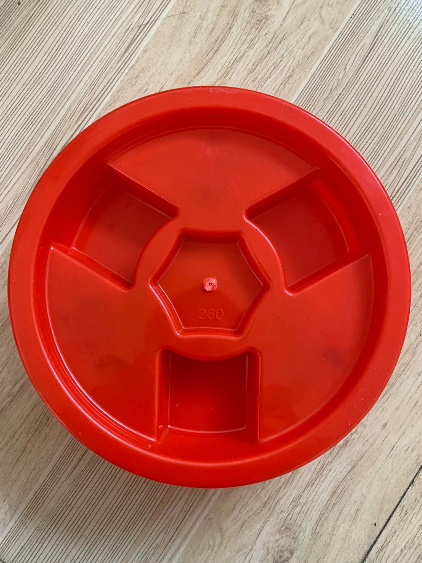 260mm Red Plastic Wheel Factory Direct Moveable Tray/Cart/Pallet
