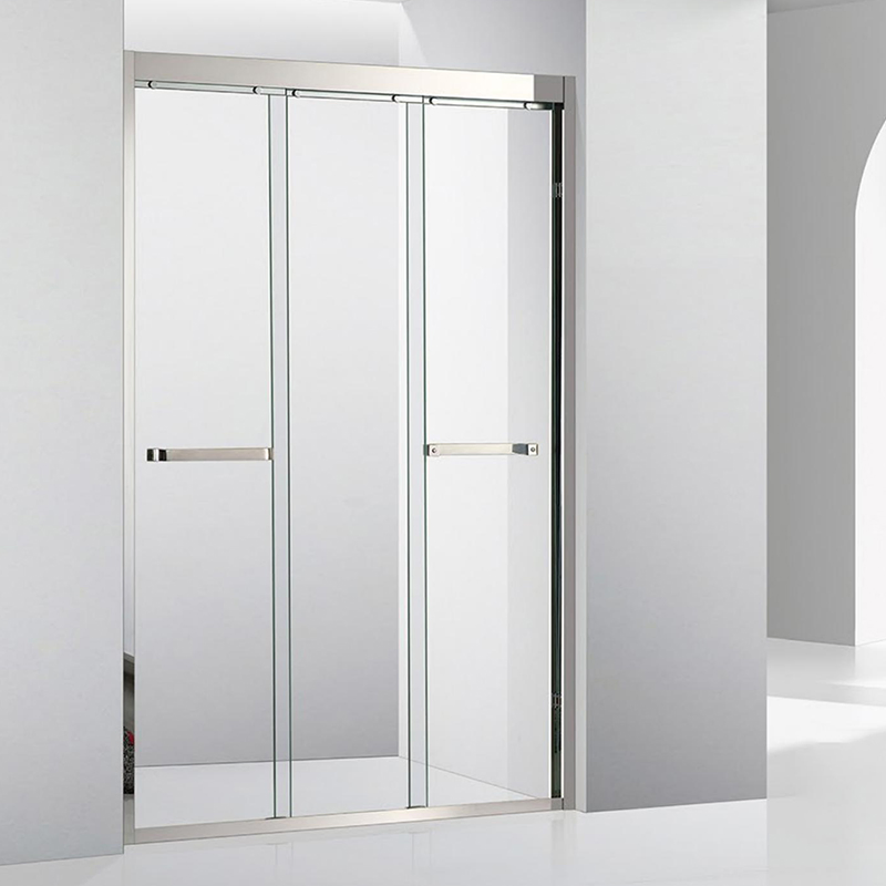 Custom Size Hotel Bathroom Shower Enclosure Sliding Double Door Pivot Hinge Triple Frame Black Shower Glass Door