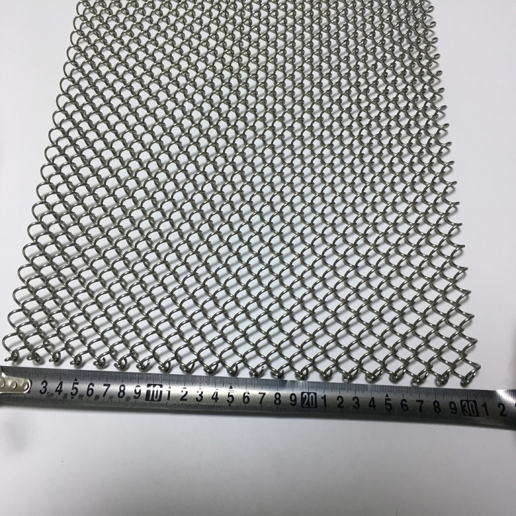 Stainless Steel Metal Mesh Fabric Drapery Curtain Stainless Steel Link Chain Mail Ring Mesh for Interior Design
